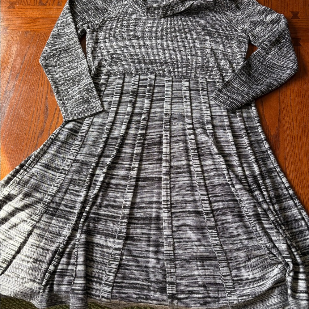 Calvin Klein Black and White Knit Dress